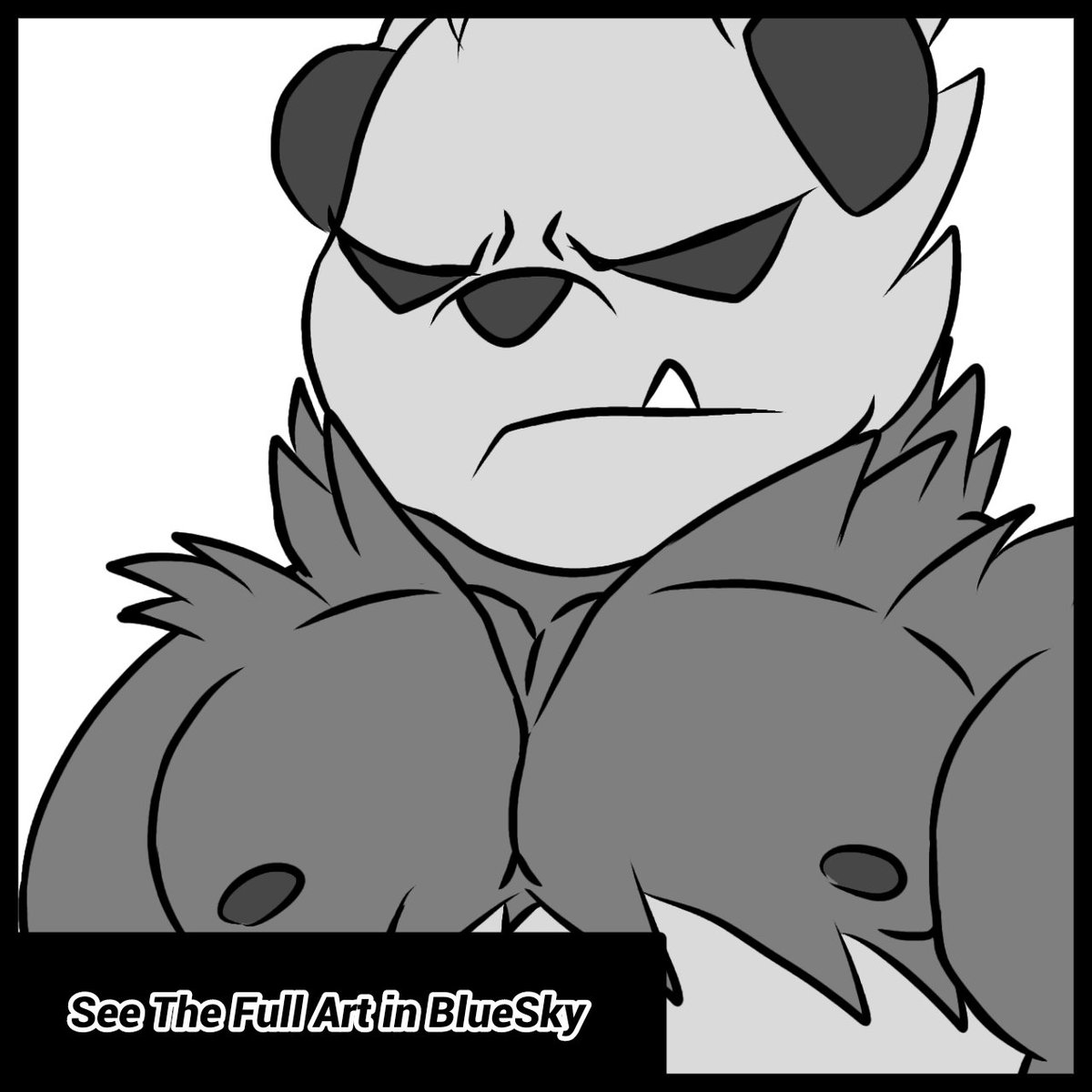 blade_draws's tweet image. Panda Boi 🐼 

See the Full art in the 🔵☁️

#pangoro #pokemon #bara #pecs