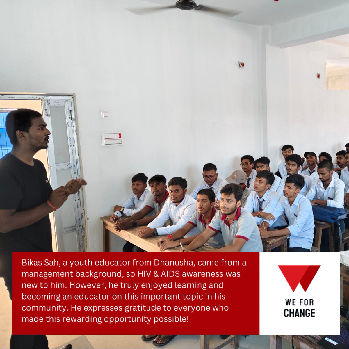 We for Change tweet media