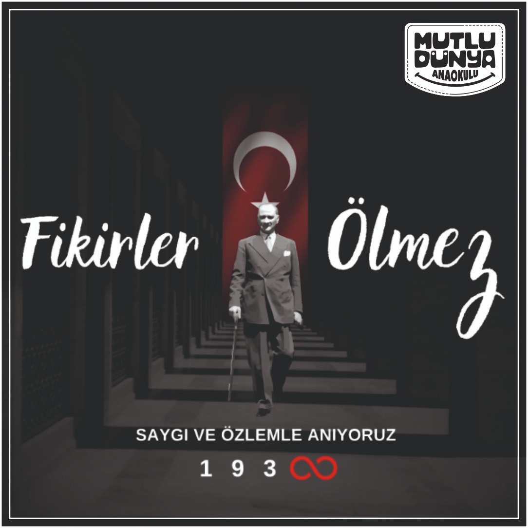 ozel_mutludunya's tweet photo. Ulu Önderimiz Gazi Mustafa Kemal Atatürk'ü sevgi, saygı, minnet ve özlemle anıyoruz. Açtığın yolda, gösterdiğin hedefe durmadan yürümeye devam edeceğiz. #Atatürk #AtatürküAnma #ATATÜRKsonsuzakadar #Atamİzindeyiz #AtatürkDemek #AtatürküÇokSeviyorum #10kasım193oo #sonsuzakadar https://t.co/ZTpSofZ0dl