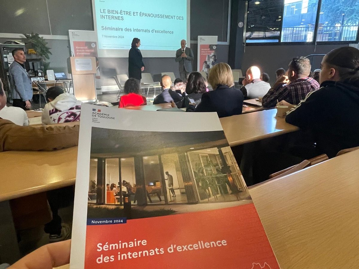 IEXacTlse's tweet photo. Séminaire #internatsexcellence bassin SUD
✅Ouverture @MostafaFourar @etienne_dom31
✅Table ronde #bienêtre #CPS
✅Forum partenaires
✅3 ateliers
👉 Pilotage
👉 Réseau
👉 Péda de projet
🙏 aux acteurs engagés sur cette belle dynamique @actoulouse 🍀
Vivement la suite 🌞 https://t.co/Rf5r3Q8r4e