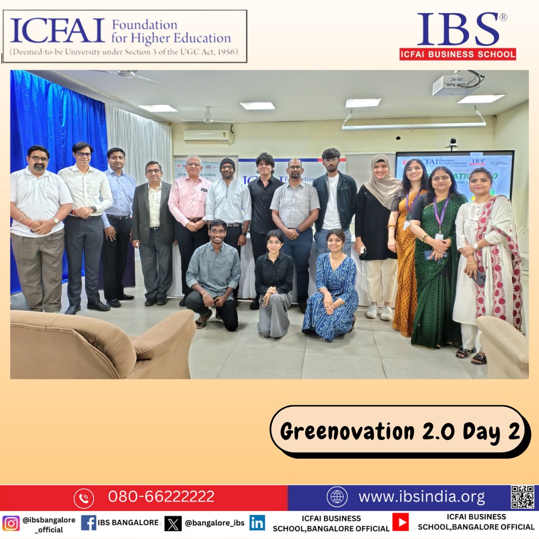 bangalore_ibs's tweet photo. Greenovation 2.0 was a huge success!
Celebrating innovation in sustainability, from waste management to circular economy solutions. Thanks to all the brilliant minds who joined us!

#startups #icfai #ibs #ibsindia #ICFAI #Greenovation #IBSBangalore https://t.co/px4xJ5HeDA
