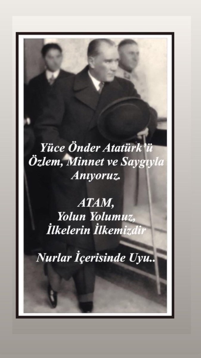 Fikir ölümü gerçekleşmiş liderlerin yaşadığı bugünün dünyasında 85 yıl önce beden ölümü gerçekleşen Atatürk, fikirleriyle yaşamaya, yol göstermeye devam ediyor.

Fikirleriyle yaşamıyor olsaydı, hala her gün öldürülmek istenir miydi hiç?

Saygıyla, rahmetle, minnetle Sinan MEYDAN