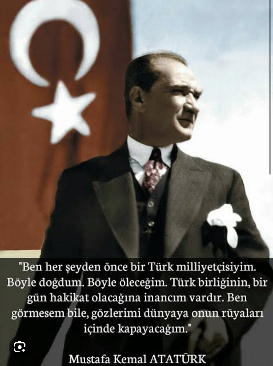 Büyük ölülere matem gerekmez, fikirlerine bağlılık gerekir. Kurmuş olduğunuz Türkiye Cumhuriyeti ilelebet payidar kalacaktır. Bize bu toprakları vatan kılan kurucu lider, sizlere sonsuz şükran ve minnetle. Ruhunuz şad olsun.