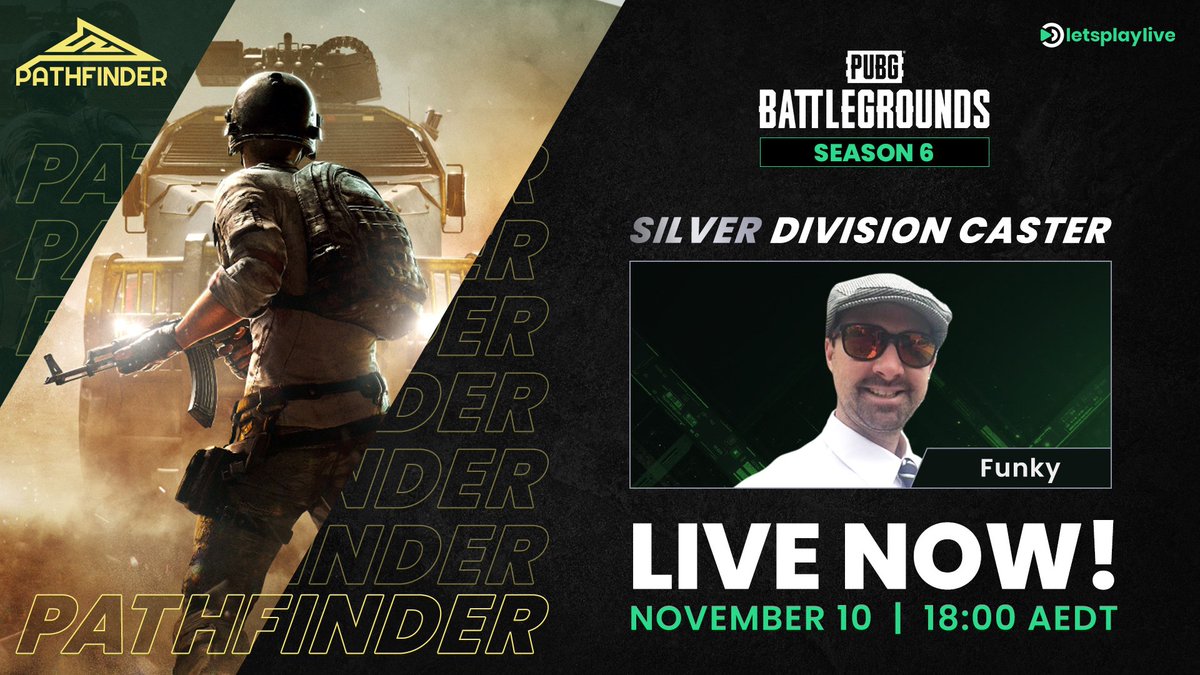 letsplayliveGG's tweet photo. We're a few games away from knowing which team will take home the lion's share and ascend to the Gold Division!
🔴 LIVE NOW
🩶 Silver Division
📺 https://t.co/VyaiMSne9K
🎙️ @funky_au
#PUBG | #Pathfinder | #letsplaylive https://t.co/MbpghTWt1Y