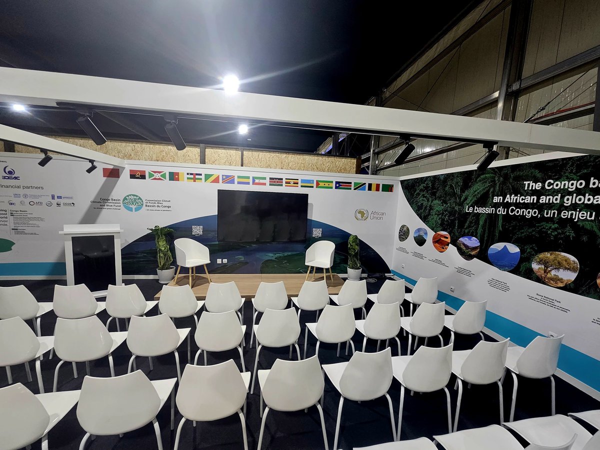 Pavillon CCBC à la COP29 : Les pays de la Commission Climat pour le Bassin du Congo se donnent rendez-vous à Baku du 11 au 22 novembre 2024, pour promouvoir les projets  et programmes climatiques du Bassin du Congo.