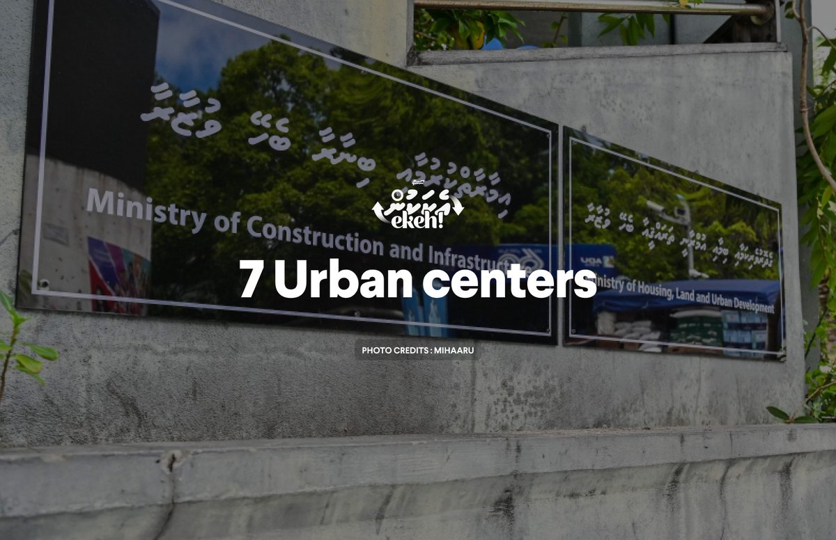 sosalmv's tweet photo. The Ministry of Housing, Land, and Urban Development has announced that seven islands, R. Ungoofaaru, B. Eydhafushi, Lh. Naifaru, ADh. Mahibadhoo, F. Nilandhoo, Dh. Kudahuvadhoo and L. Fonadhoo are set to be urban centres along with the Northern Integrated Development Zone and the Southern Integrated Development Zone. The announcement was met with public criticism. However, President Dr Mohamed Muizzu defended his decision. He said the islands were being determined to be in line with his manifesto.