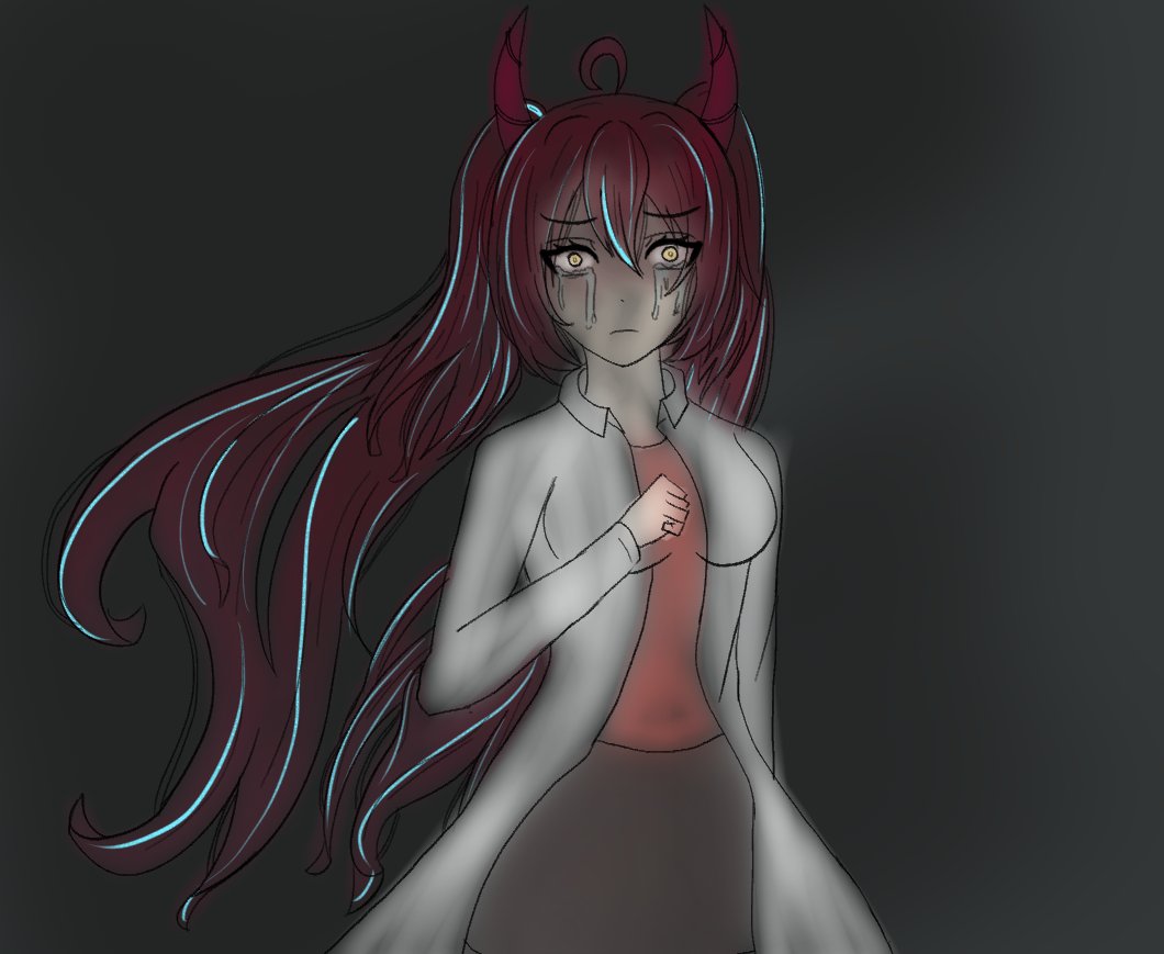 VioletPeliroja's tweet photo. Un dibujito basado en lo que paso en Minecraft de Parasite ~ https://t.co/Tz2FStgm7u