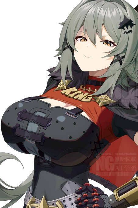 実は乙女なキング・シーザー。困ったらとりあえず編成するくらい頼りになる姉御。 #手描きイラスト 