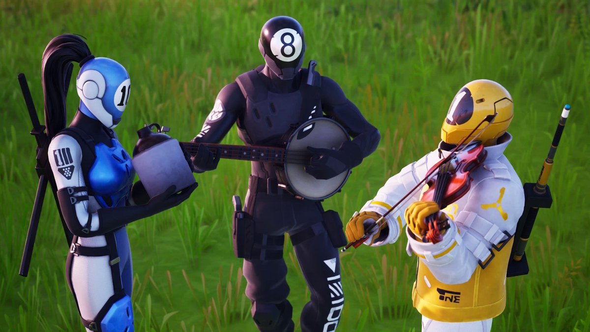 Getting our first wins of the season has the billiard balls, 1-ball, 8-ball and 10-ball with <a href="/WhittamArt/">Chris Whittam</a> <a href="/PostItPat/">Papa Echo</a> ! Good times! #fortnite #FortniteRemix #Fortography #PhotoMode