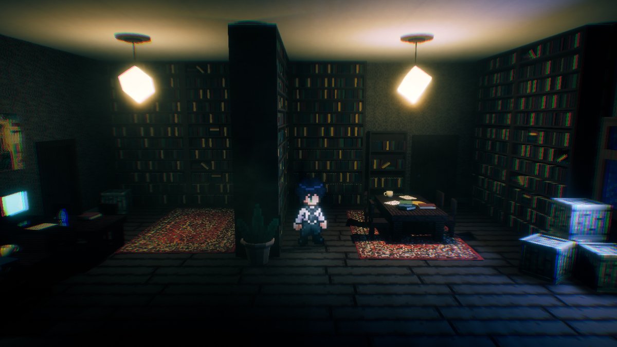 workplacegame's tweet image. The study is one of the coziest rooms in Workplace of Madness.
.
#gamedev #indiegame #indiedev #gamedevelopment #indiegamedev #gamedesign #gameart #indiegames #art #gamedeveloper #blender #pixelart #unrealengine #gamedevelopers #animation #pixel #ue #screenshotsaturday