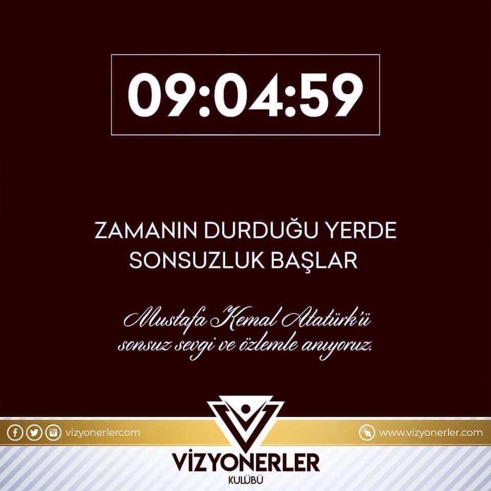 TurkaslanGurkan's tweet photo. ZAMANIN DURDUĞU YERDE SONSUZLUK BAŞLAR... Mustafa Kemal Atatürk’ü sonsuz sevgi ve özlemle anıyoruz.
#10kasım #onkasım #atatürk #atatürküanma #10kasımanma #10kasim #onkasim #1938 #10kasım1938 #10kasim1938 #18811938 #BizSeniz #yaşıyor https://t.co/pVOEf6qivI