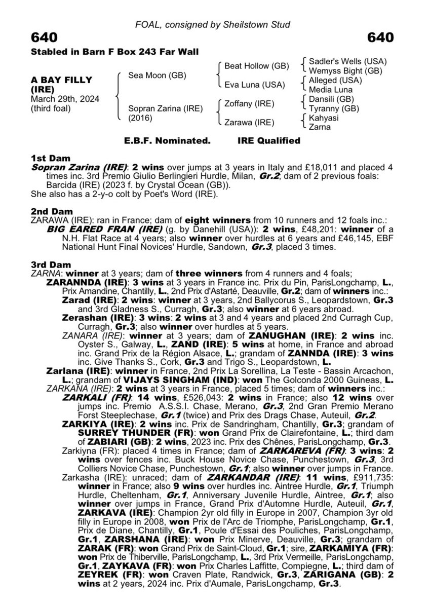 Burgage Stud (@burgagestud) on Twitter photo SEA MOON 🔥⬇️
30/10 - Lunar Contact wins his Nov H’cap Chase <a href="/FakenhamRC/">Fakenham Racecourse</a>🥇
2/9 - Ottizzini records her 3rd career success winning <a href="/ayrracecourse/">Ayr Racecourse</a> by 9l. Now rated 126🥇
8/9 - Chasingouttheblues wins his Mdn Hdl <a href="/HexhamRaces/">Hexham Racecourse</a>🥇
He has 4 progeny selling <a href="/Tattersalls_ie/">Tattersalls Ireland</a> this week SEA MOON 🔥⬇️
30/10 - Lunar Contact wins his Nov H’cap Chase <a href="/FakenhamRC/">Fakenham Racecourse</a>🥇
2/9 - Ottizzini records her 3rd career success winning <a href="/ayrracecourse/">Ayr Racecourse</a> by 9l. Now rated 126🥇
8/9 - Chasingouttheblues wins his Mdn Hdl <a href="/HexhamRaces/">Hexham Racecourse</a>🥇
He has 4 progeny selling <a href="/Tattersalls_ie/">Tattersalls Ireland</a> this week