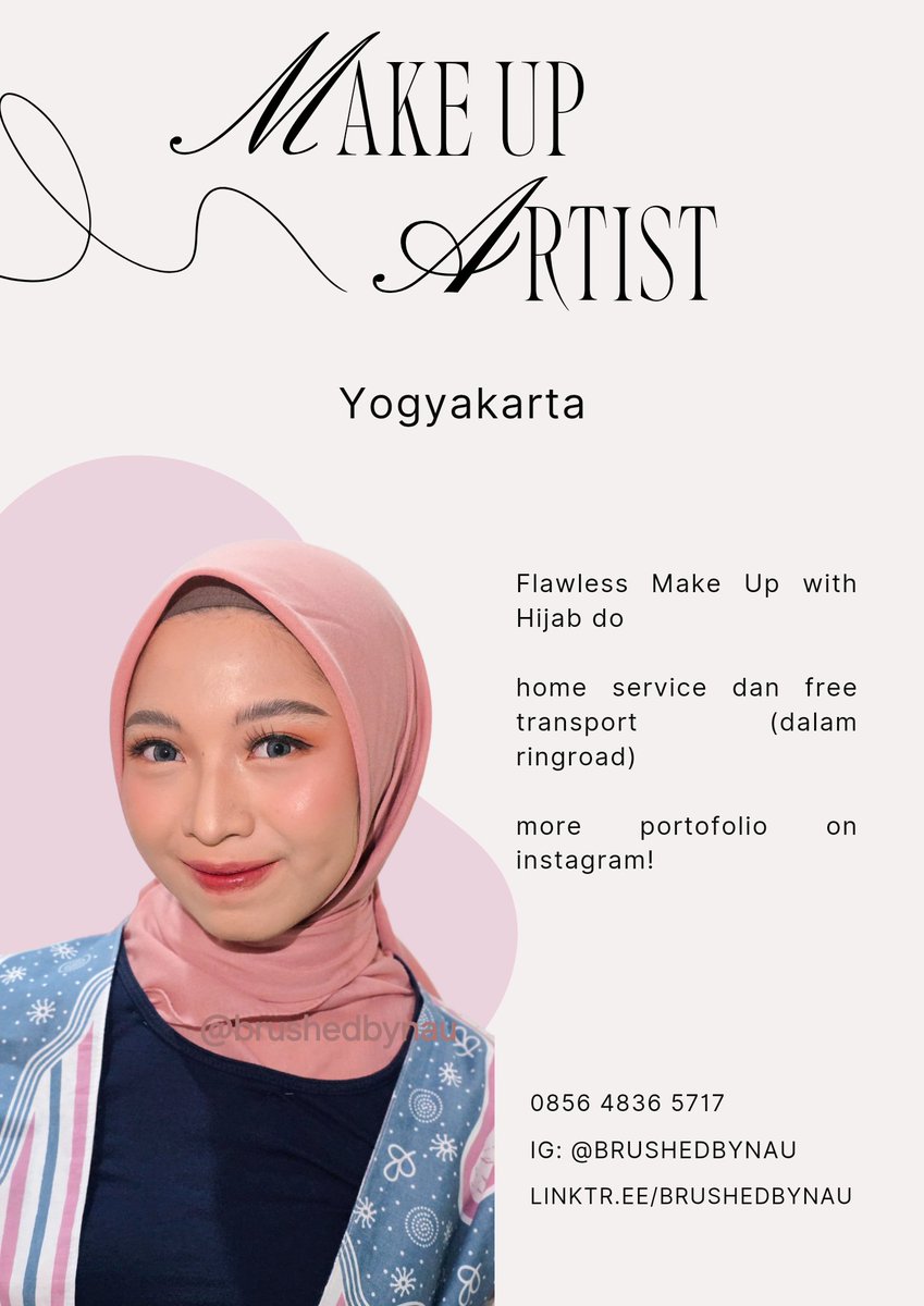 brushedbynau's tweet photo. yang lagi cari MUA area jogja boleh banget cek ig aku buat lihat portofolionya: https://t.co/7GUAxKhCLK atau
https://t.co/q5MSk7mN31 

free transport dalam ringroad!🤩
tag. wisuda upn ugm mua jogja yogyakarta makeup flawless natural https://t.co/HRLlVS3AQt
