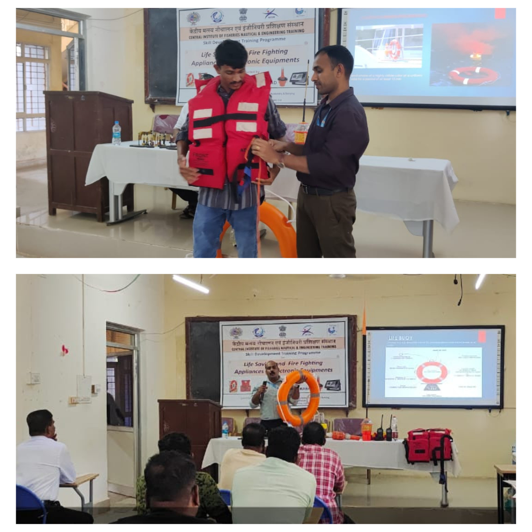 CifnetH's tweet photo. 3day Training for 50 #Fishers on #Lifesaving & #Firefightingappliances & #Electronicequipments conducted by CIFNET,jointly with #MPEDA-#NETFISH& #NFDB was inaugurated by Dr Shivakumar hargi,#Dept of studies in #Marinebiology at #KUPG Centre,#Karwar on 5.11.24.@FisheriesGoI #PMMSY https://t.co/Hf1AB4oD4g
