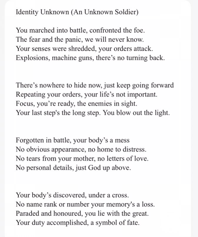 For the young who were slaughtered in their millions who should never be forgotten #rembrancesunday