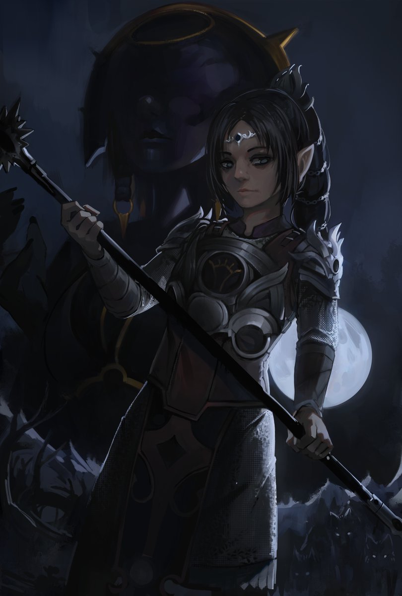 painterfiend's tweet image. A Shadowheart for that one thing. It should be in time, if I`ve got my time zone stuff correct, hopefully.
Was something a bit different than usual, so was fun to do either way~
#39BALDURS #bg3