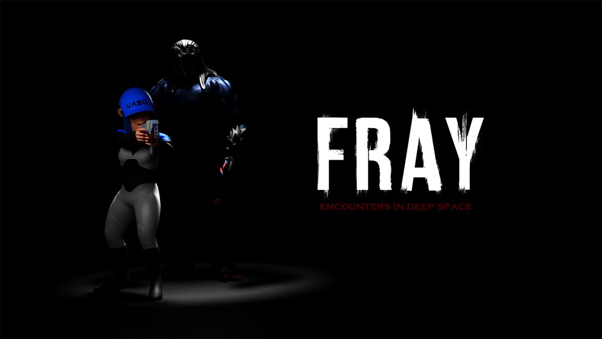 TheApiens's tweet photo. You hold a Space Dragon from #UASO and so we will airdrop you a CryptoFang.
Fangs are characters in several of our games in the #Confluence Gaming Universe, such as in #StarPilot where you are on a rescue mission and encounter a Fang Space Station and fang Fightercraft.
You can see the Fang in this FRAY poster. Ominously hovering in the shadows there.