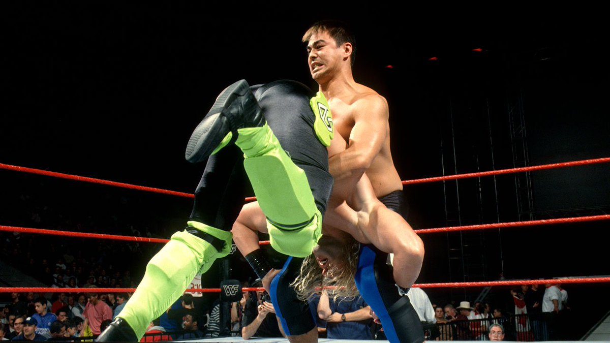 WWFWrestling1's tweet photo. 📸 Shots from this day in 1997: Taka Michinoku defeated Devon Storm in the WWF Light Heavyweight Title Tournament Quarter Finals. @takam777 #WWF #WWERaw #DevonStorm #TakaMichinoku https://t.co/psJiA36MqM
