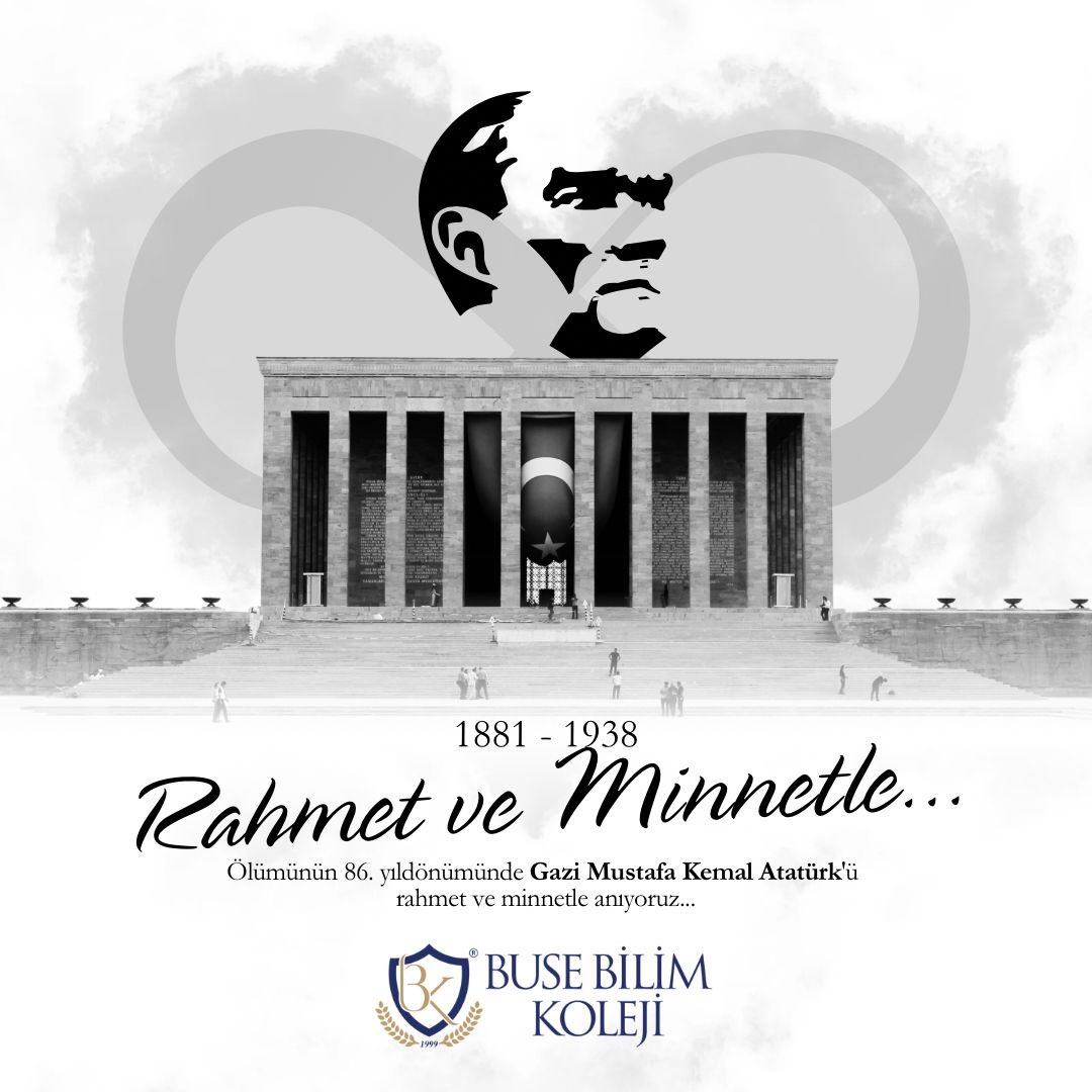 Gazi Mustafa Kemal Atatürk'ü rahmet ve minnetle anıyoruz...
#10Kasim