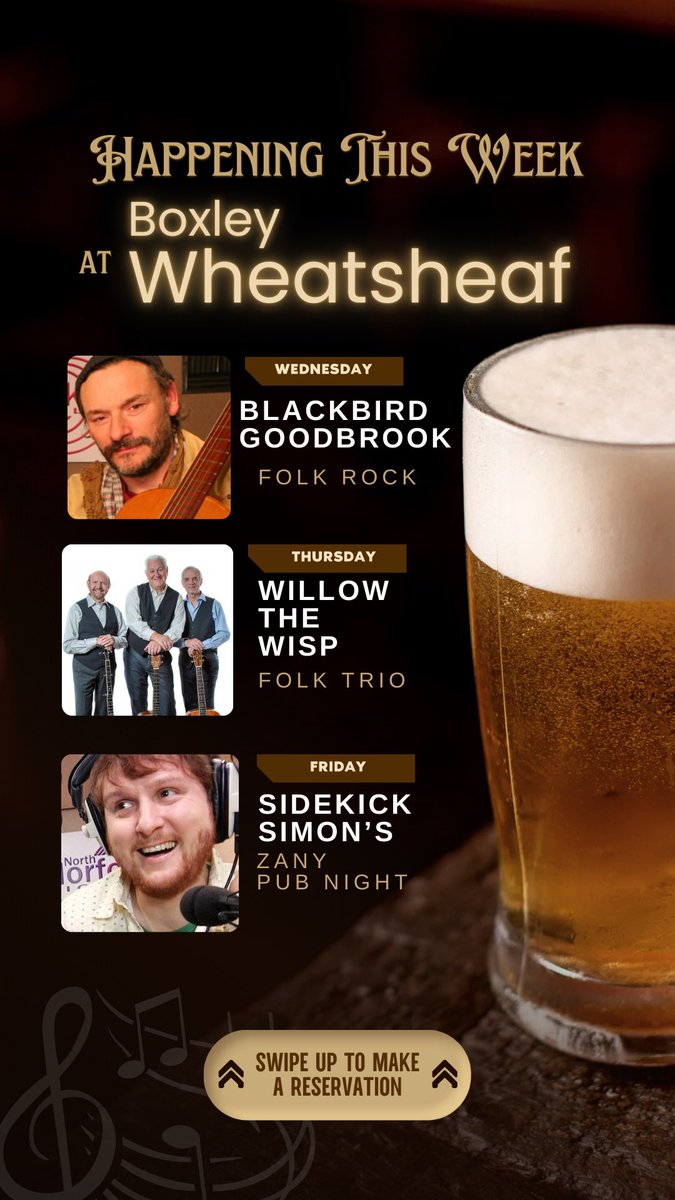 What’s on @ The Boxley Wheatsheaf

<a href="/babycowLtd/">Baby Cow Productions</a> <a href="/RobGibbons_/">Rob Gibbons</a> <a href="/neilgibbons/">Neil Gibbons</a> <a href="/TimKeyPoet/">Tim Key</a>