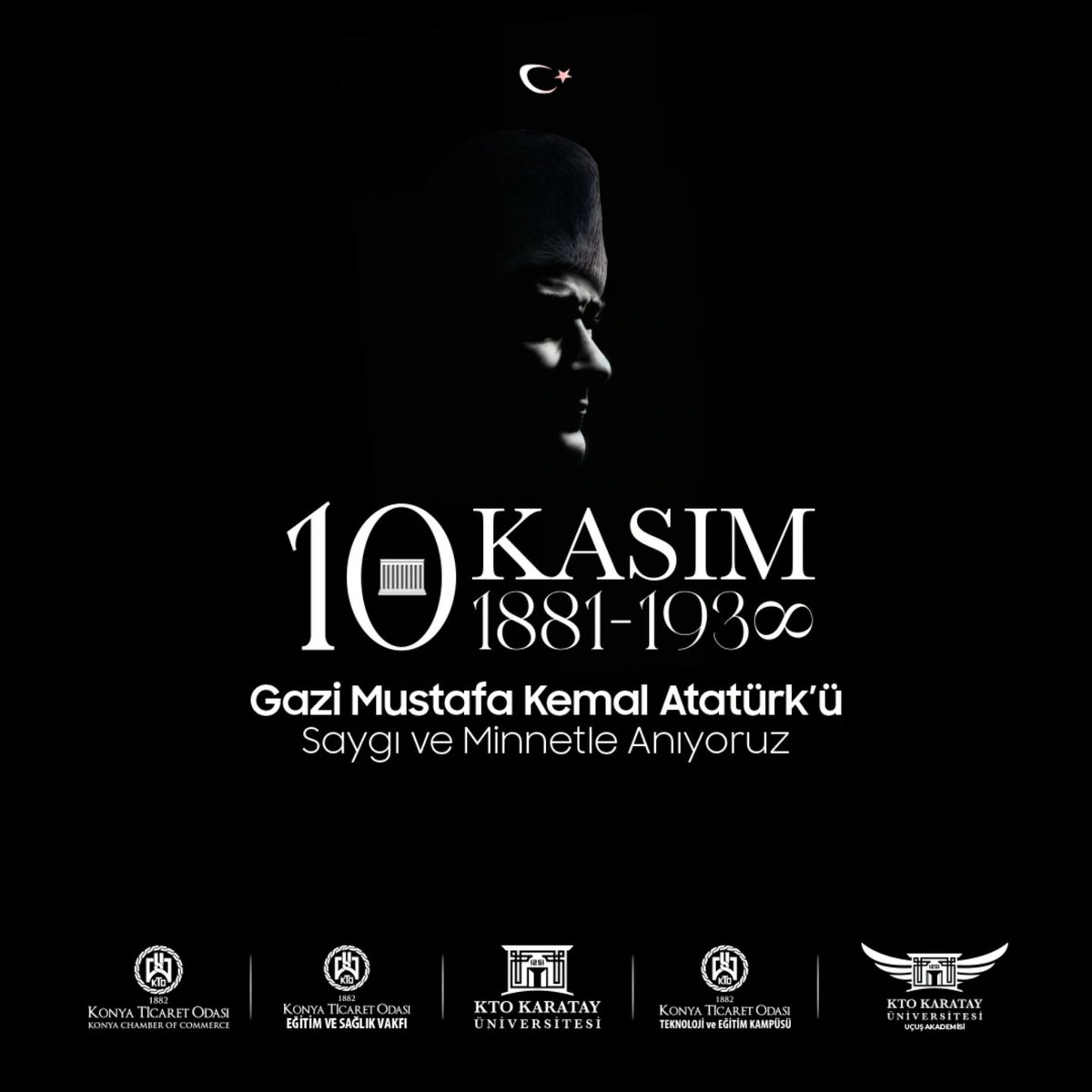 Cumhuriyetimizin kurucusu Gazi Mustafa Kemal Atatürk’ü, vefatının 86. yıl dönümünde rahmet, minnet ve saygıyla anıyoruz.

#10Kasım