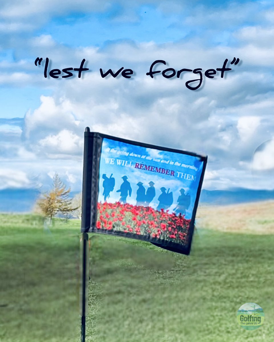 GolfTheLakesUK's tweet photo. At the going down of the sun and in the morning, we will remember them.

#LestWeForget https://t.co/0p62Z3l8hs