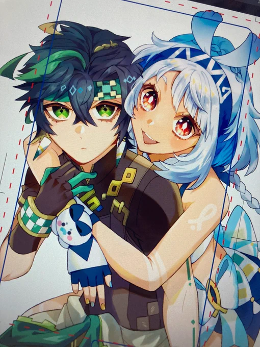 前に作ったスマホスタンドが壊れたので新しい奴描いてる。1週間だけ予約受付して、その後はイベント→在庫通販にしようかと思います〜またお知らせする。 