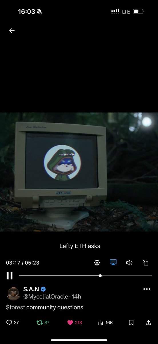 leftyyyy_eth's tweet image. SAN made a video to answer all the $forest community’s questions…damn this is so sick🤯🤯🤯🤯