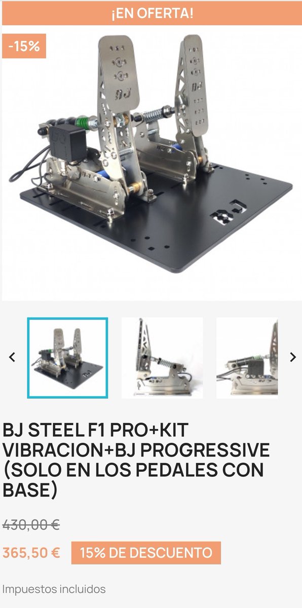 Aprovechad el mejor descuento del año en nuestros productos 🔥🔥
bjsimracing.com/es/pedaleras/7…