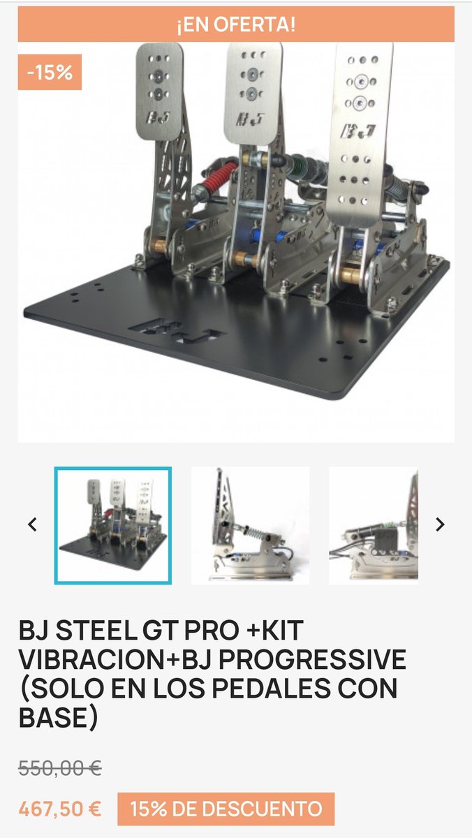 Aprovechad el mejor descuento del año en nuestros productos por tiempo limitado 🔥🔥
bjsimracing.com/es/pedaleras/6…