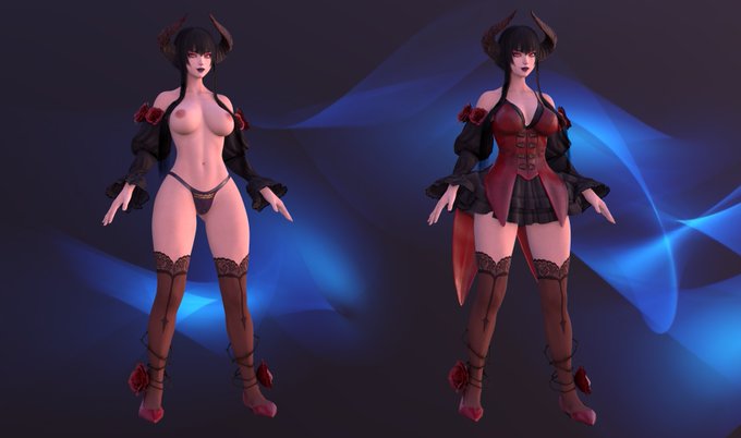 1 pic. Eliza Tekken, Blender model is now available to my subscribers (check profile Bio) https://t.