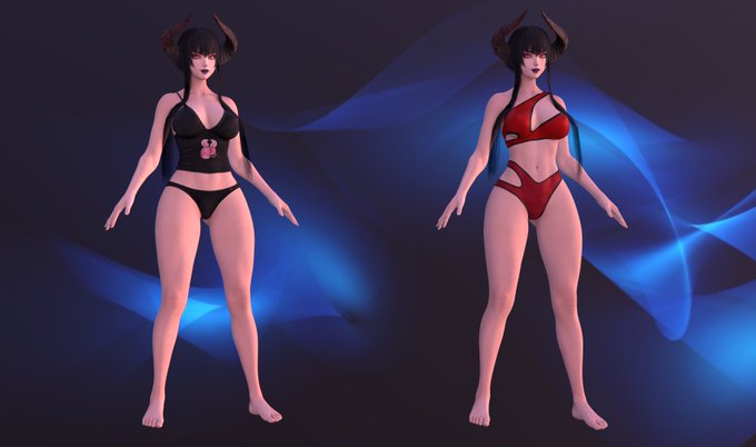 2 pic. Eliza Tekken, Blender model is now available to my subscribers (check profile Bio) https://t.