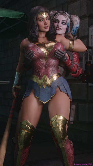 1 pic. Wonder Woman and Harley Quinn  

Model- @Rigid3d

Extra Clothes/Angles 4k (21 versions) - for