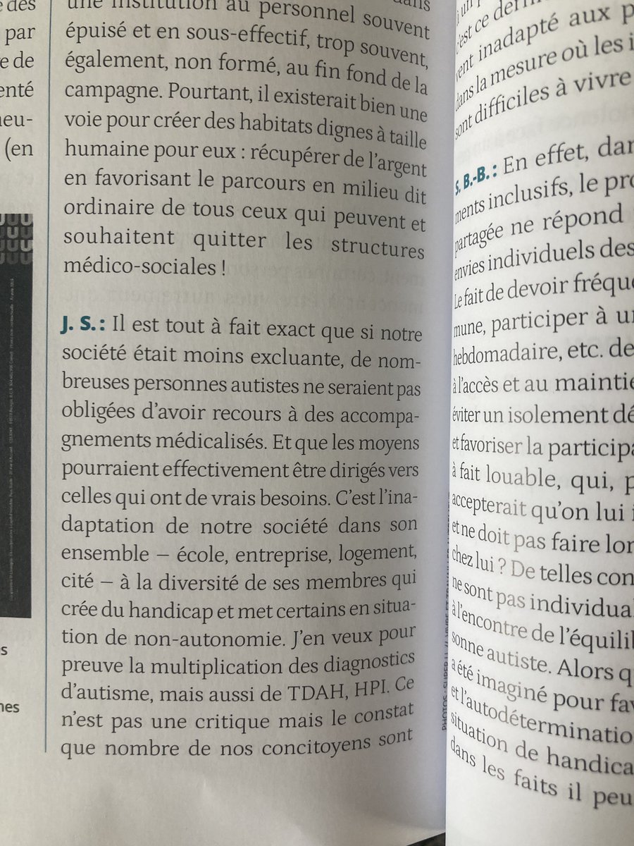 julsperanza's tweet photo. "Que serait une inclusion réussie ?"  nouvelle interview réalisée par @IsabelleGravillon (avec @SteFBonnotBriet) pour le dernier numéro de @lecoledesparents consacré à l’#autisme. #philosophie #handicap #education  #neurodiversité https://t.co/kGqlkwe08v