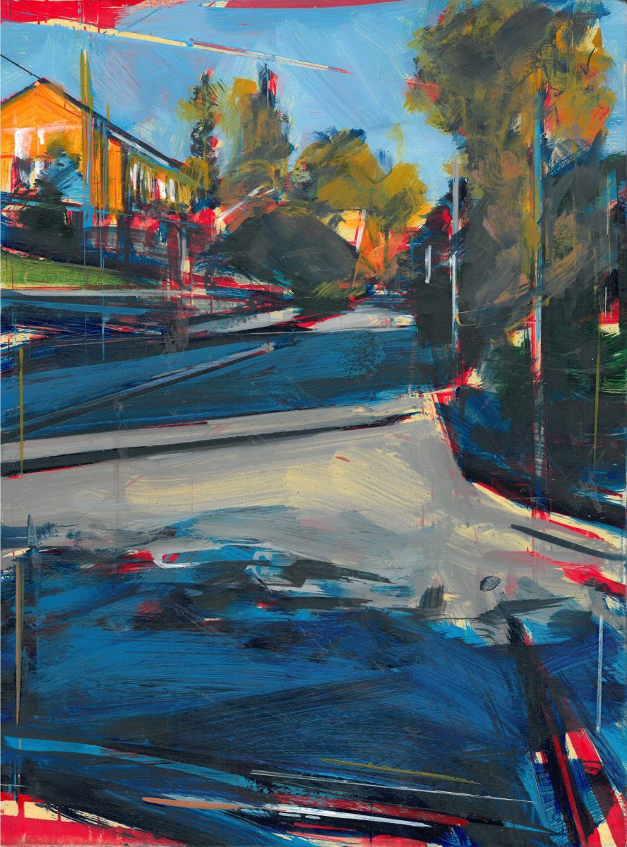 SOLD- ‘Hollow Lane’, (30 x 20cm), oil on board 🎨