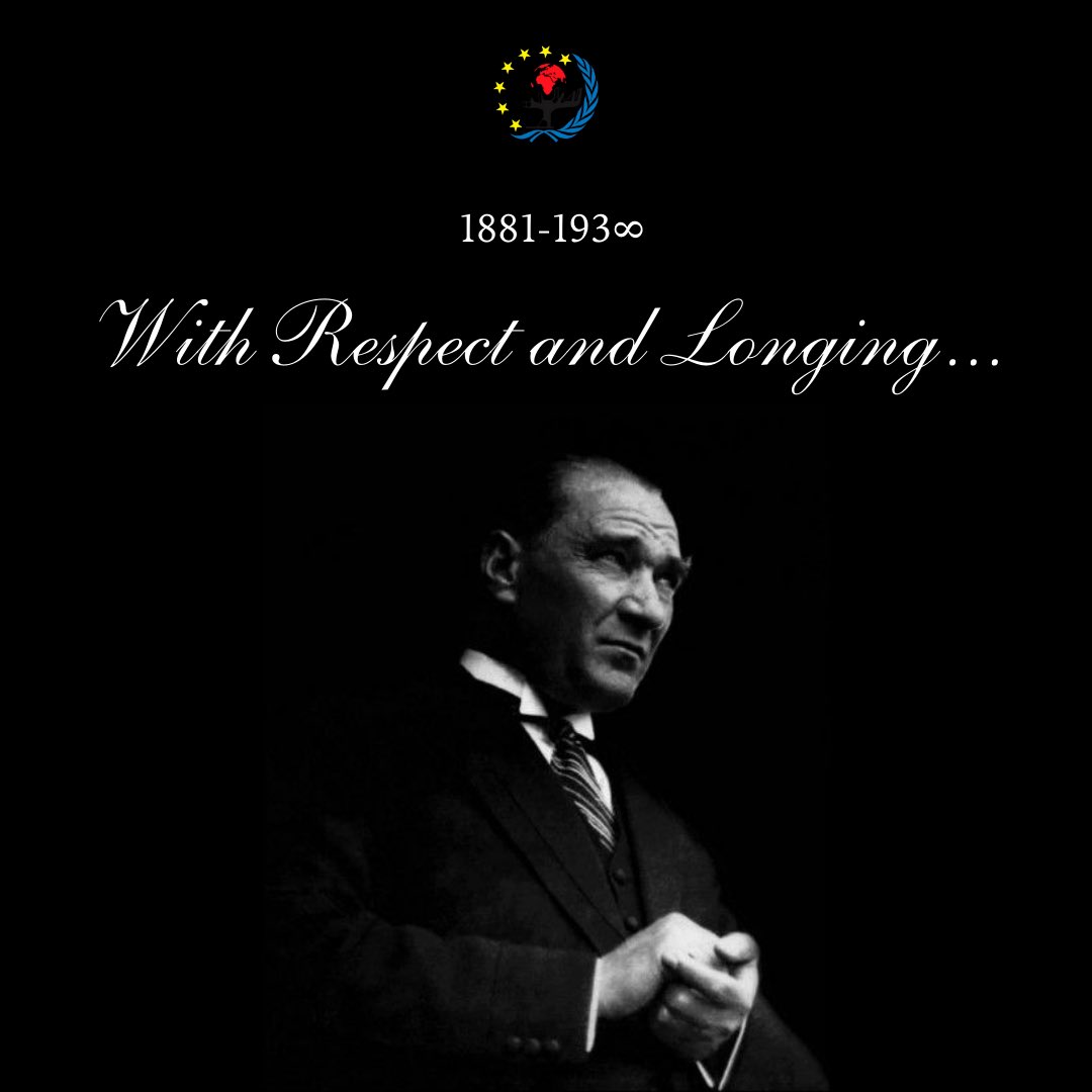 Cumhuriyetimizin kurucusu Gazi Mustafa Kemal Atatürk'ü, ebediyete intikal edişinin 86. yıl dönümünde sevgi, saygı ve özlemle anıyoruz.

We commemorate the founder of our Republic, Gazi Mustafa Kemal Atatürk, with love, respect, and longing on the 86th anniversary of his passing.