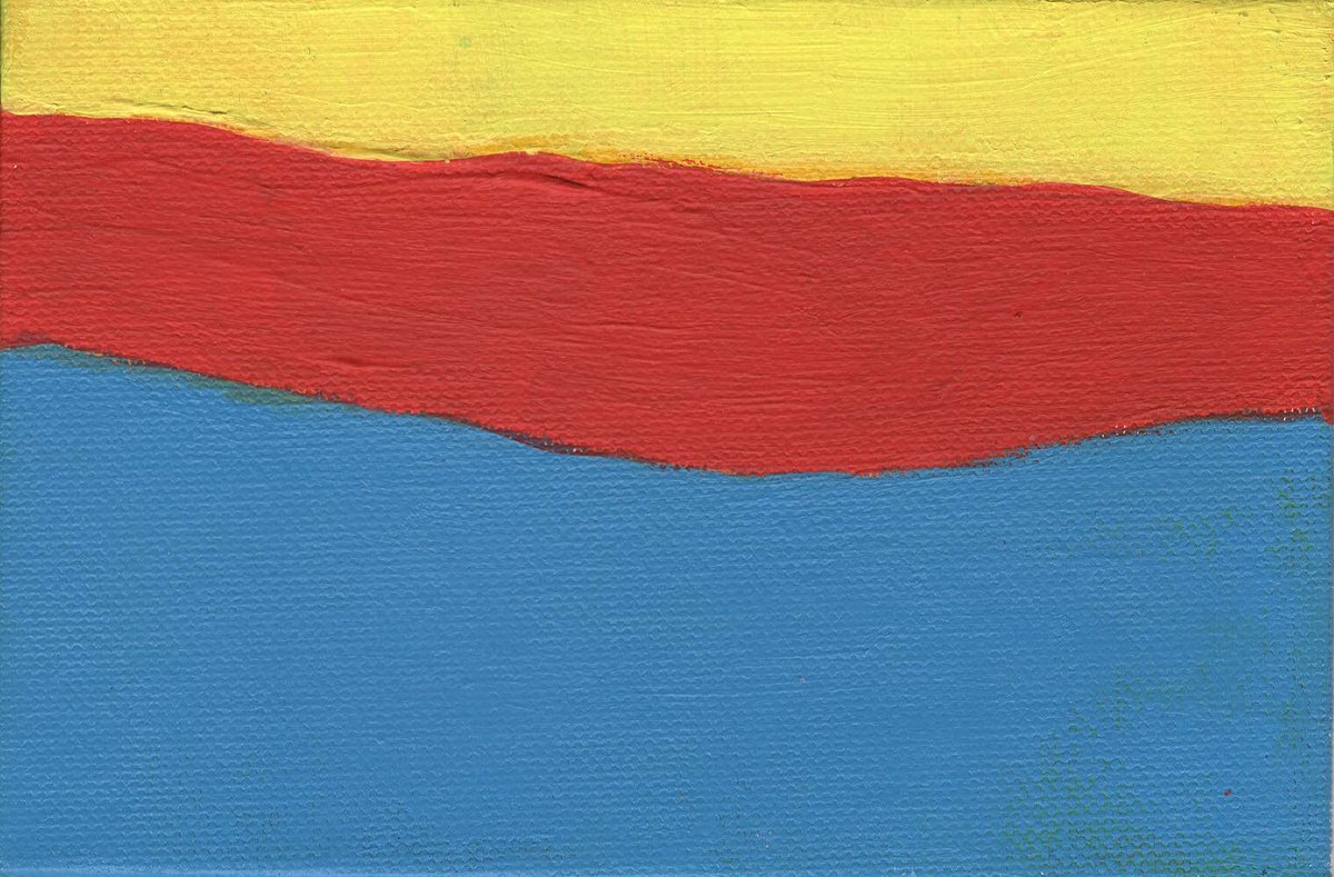 NoteworthyCraft's tweet photo. Abstract Art Painting, Artist with Autism, Red Yellow Blue, 6 x 4 Inches, Small Art, Gifts https://t.co/8KKQPwdNG7 #RoseRefour #Etsy #BlackArtist https://t.co/bp9afvihMU