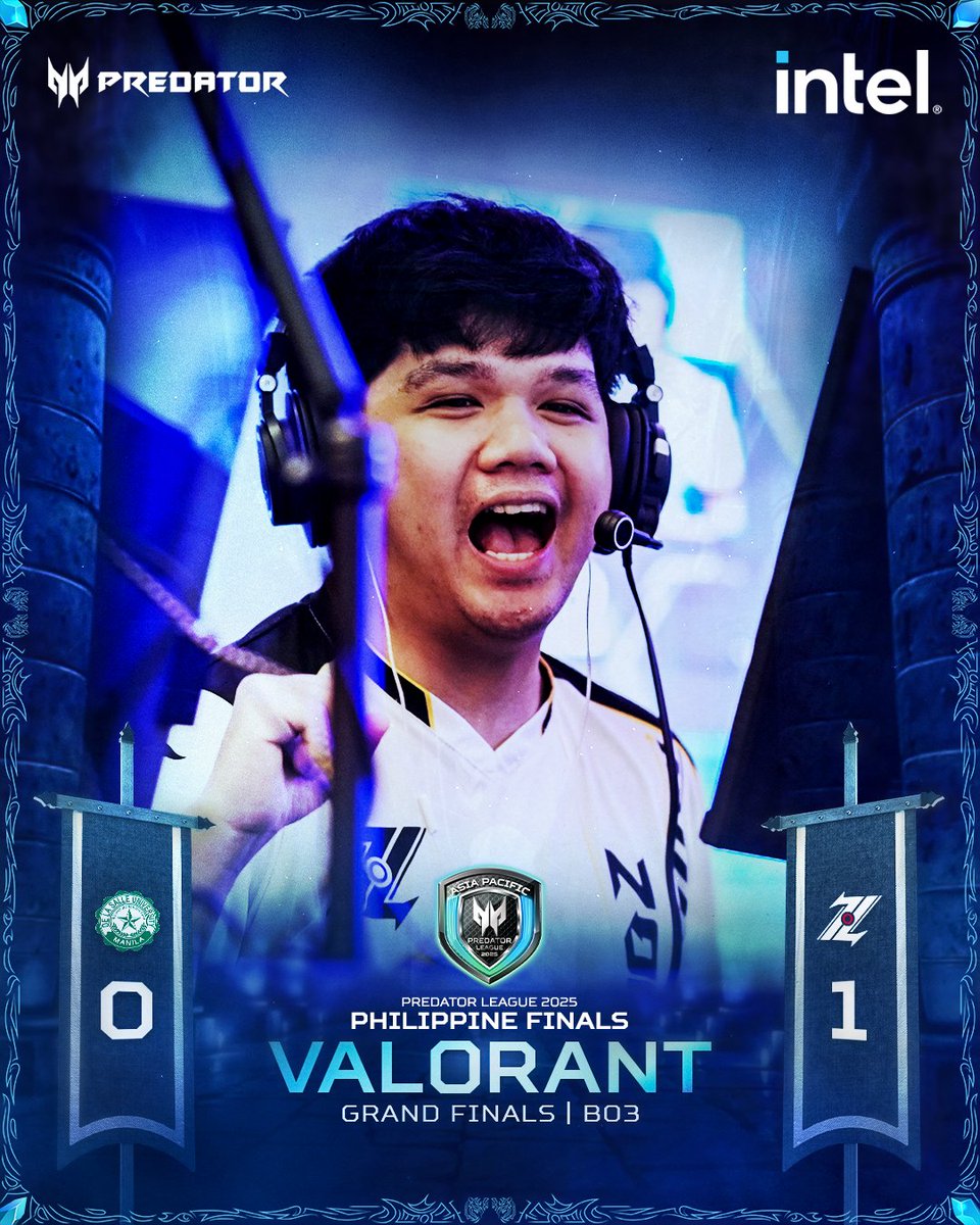 predatorph's tweet photo. ZOL seizes victory on Ascent, overpowering DLSU Valorant Esports with a 13-4 finish! 🔥 It’s all on the line—will ZOL Esports secure the Predator Shield in Bind?

#ItLiesWithin​
#BuiltforGlory​
#PLPH25 https://t.co/pqdVE6ZEaf