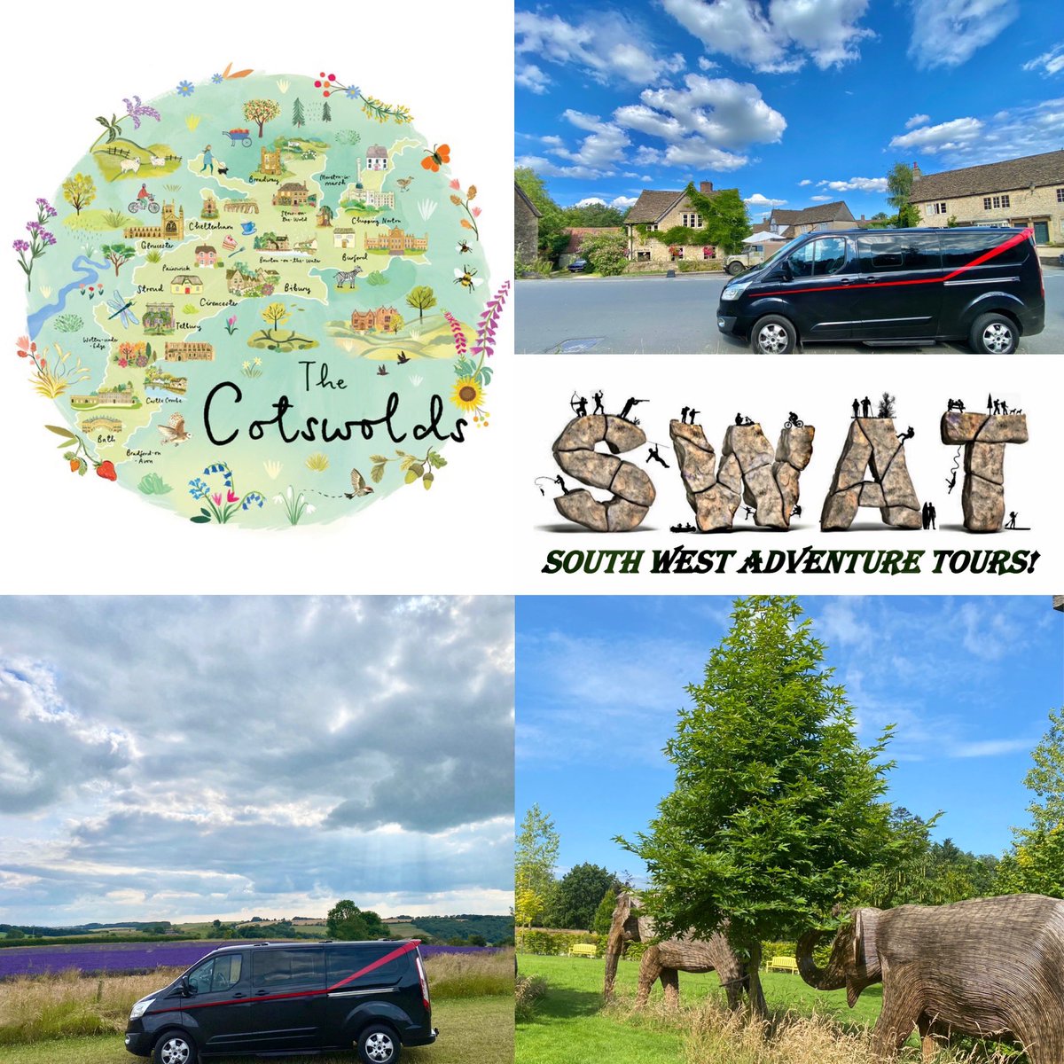 Some very nice guests from Spain on a two day guided tour of the beautiful Cotswolds…including; Bourton-on-the-Water, Stow on the Wold, Corsham Court, Lacock Abbey, Highgrove Gardens, Tetbury, Cotswolds Lavender Fields, Castle Combe etc..

..perfect weather as well! 🙂😎🌞