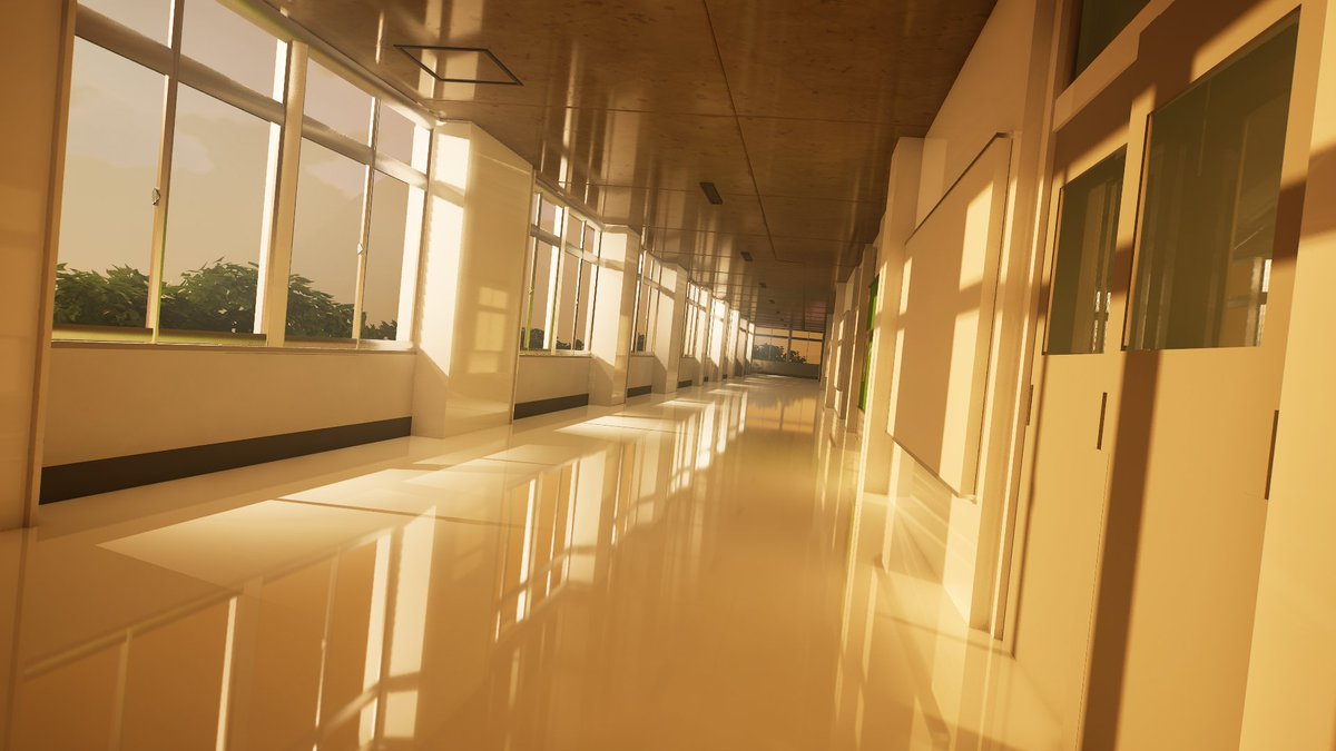 X_Rickymouse_X's tweet photo. フォートナイトで学校の廊下作りました https://t.co/n3ui5qTaAQ