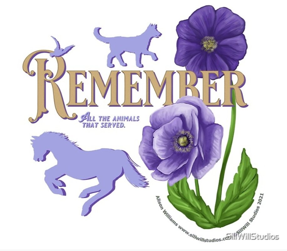 On #RemembranceDay we must also think of all the animals who served in war too #NeverForget