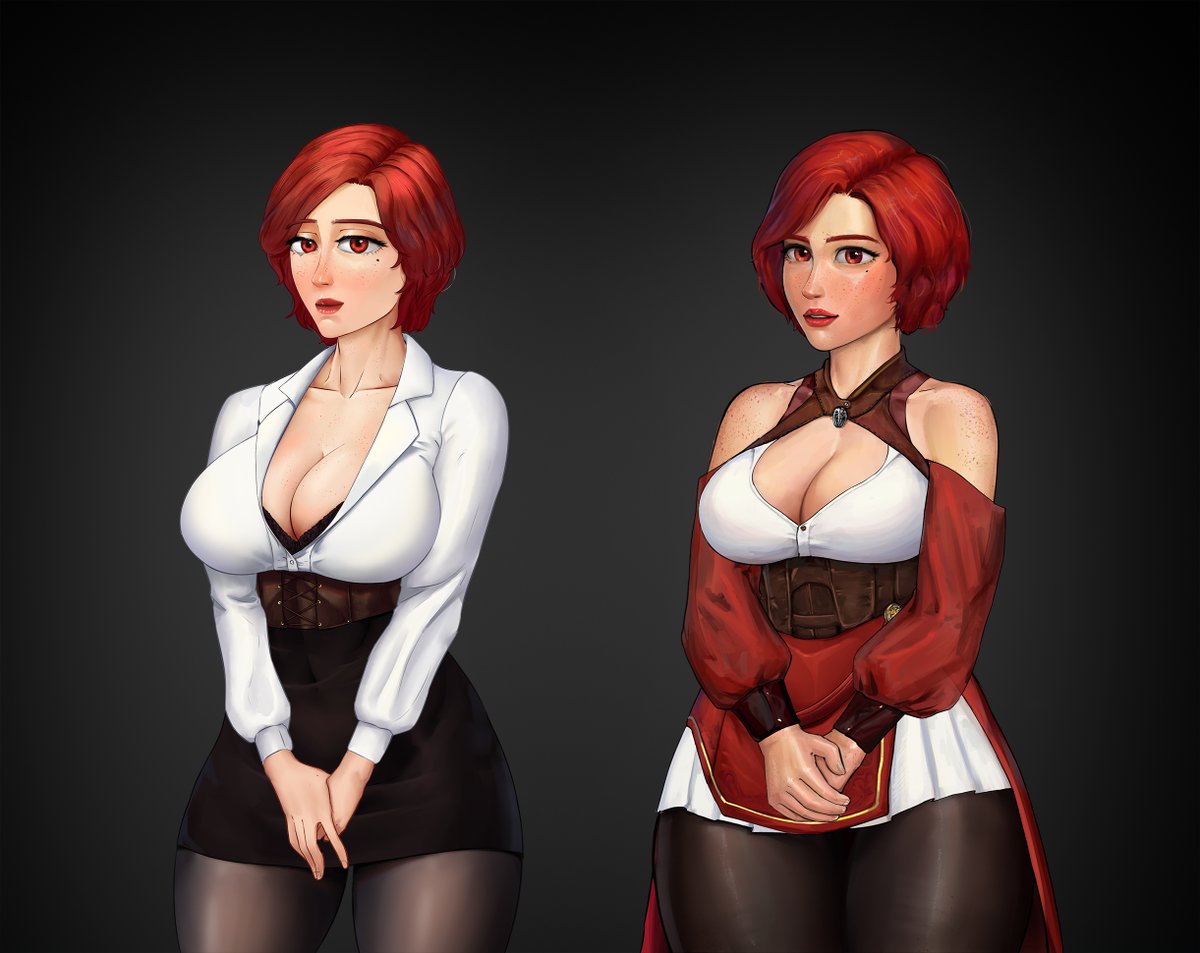 happi_jack's tweet photo. old and new tarsha #gameart https://t.co/hO4vvGdJJz