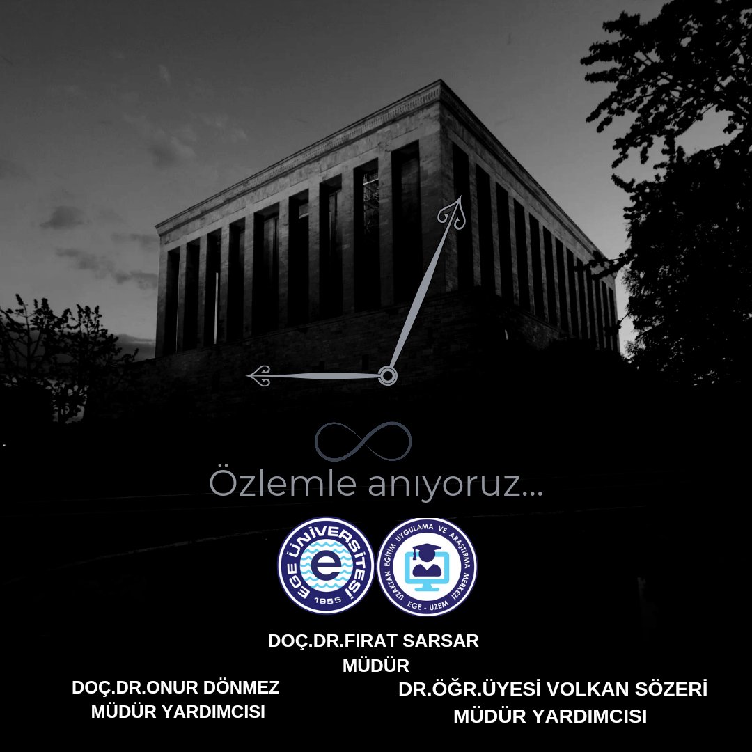 10 Kasım Atatürk'ü rahmet ve minnetle anıyoruz.