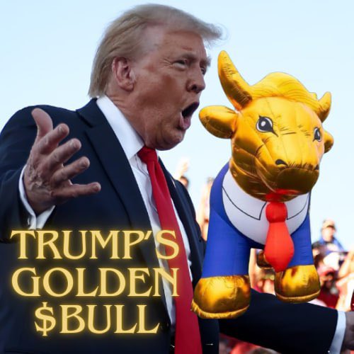 BADGERTRADES420's tweet photo. @SolJakey Tokenize Trumps Golden $BULL cycle.
@trumpgoldenbull 
#trump #bullrun https://t.co/WvRqkBiloW