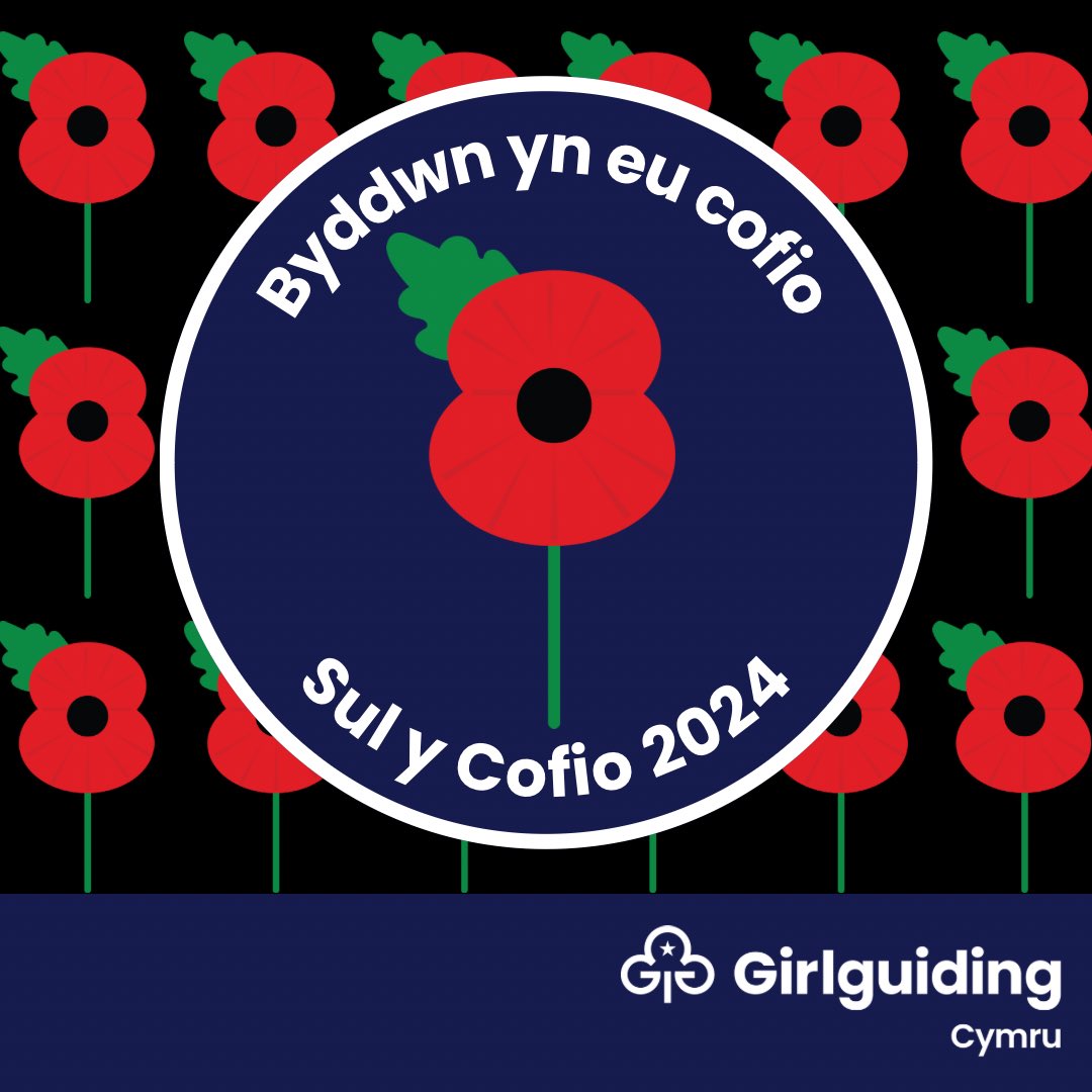 🕯️On Remembrance Sunday, Girlguiding Cymru remembers and honours those who have served and sacrificed for our country.

We will never forget.
#RemembranceSunday #LestWeForget #ThankYouForYourService
