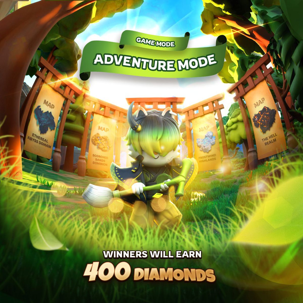 AlpapiaKingdoms's tweet photo. π₯ Adventure Mode Challenge! π₯
Enter the adventure and claim 400 Diamonds for each win!
Are you up for it? ππ
#AlpapiaUpdateGameMode
#AlpapiaUpdate #P2E #Gamefi #playtoearn #Starverse #Polygon #Alpapia #AlpapiaKingdoms #OnlineGaming #MobileGaming #PCGaming #BattleGame #Game2024