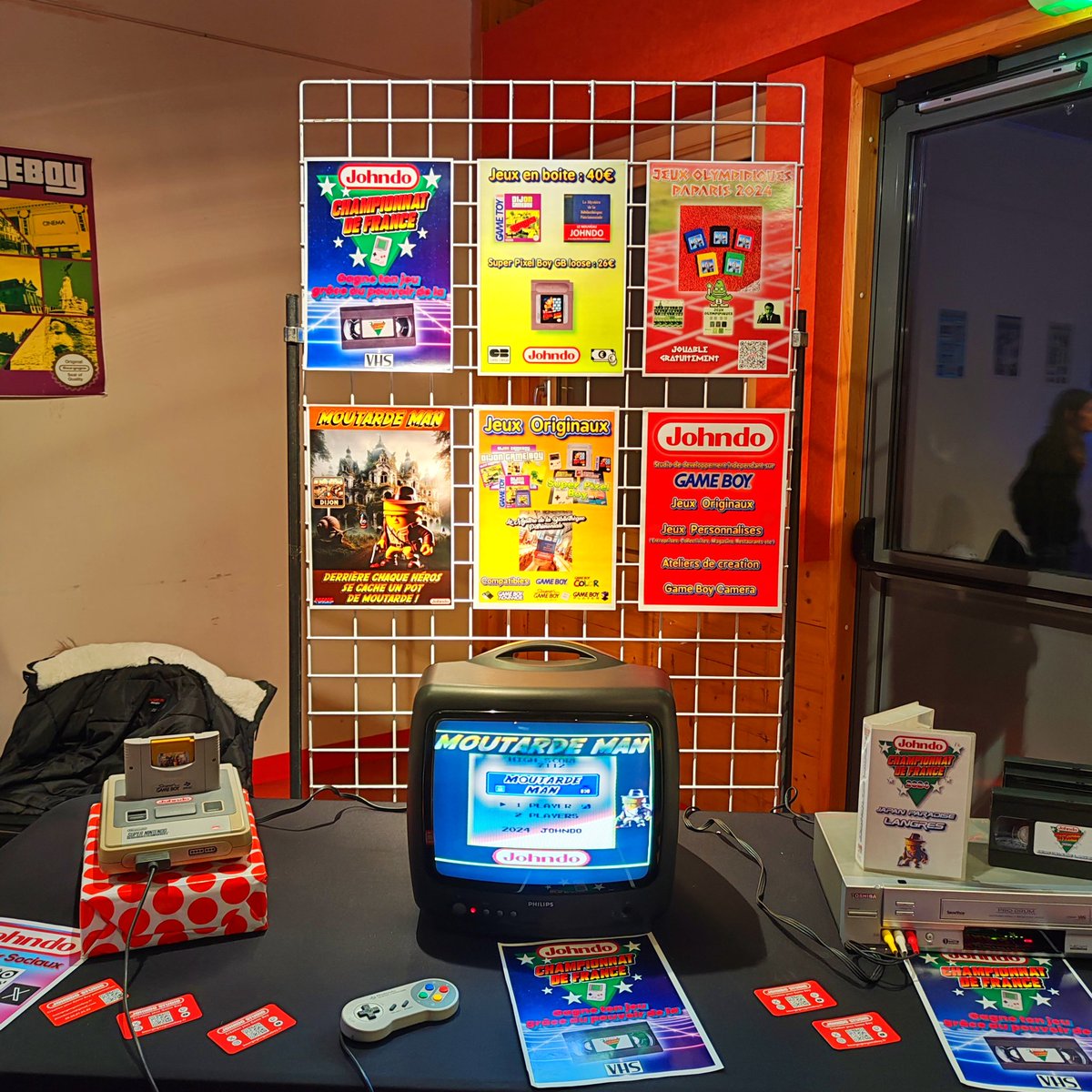 johndostudio's tweet photo. Avec + de 1000 visiteurs samedi, nous vous attendons encore plus nombreux à la Japan Paradise de Langres aujourd'hui de 10h à 18h !
Vous retrouverez sur le stand @wearearcadelegends /Johndo du #jeuvideo sur #bornearcade en accès libre et GRATUIT ! 🕹️👾🎮
#gameboy #retrogaming https://t.co/3KK2kkOfZ4
