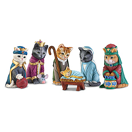 🐾🎄 Add a touch of “MEOW-gic” to your holiday decor with this Cat Nativity Scene! 🎄🐱 Perfect for cat lovers, this adorable limited-edition set from The Bradford Exchange features handcrafted, hand-painted feline figurines. Don’t miss out—order now! 😻👉 collectiblesmall.com/product/cat-na…