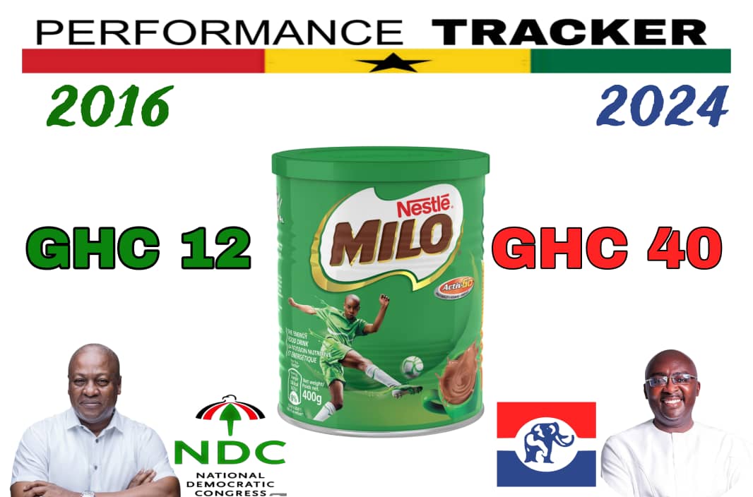 beogkina's tweet image. A sack of LP milk powder in 2022 was 700 cedis, but has jumped to 2,400 cedis as at November 2024. Life is hard under this tried and failed President Akufo-Addo/Bawumia government.
#LifeHardUnderThisGovt