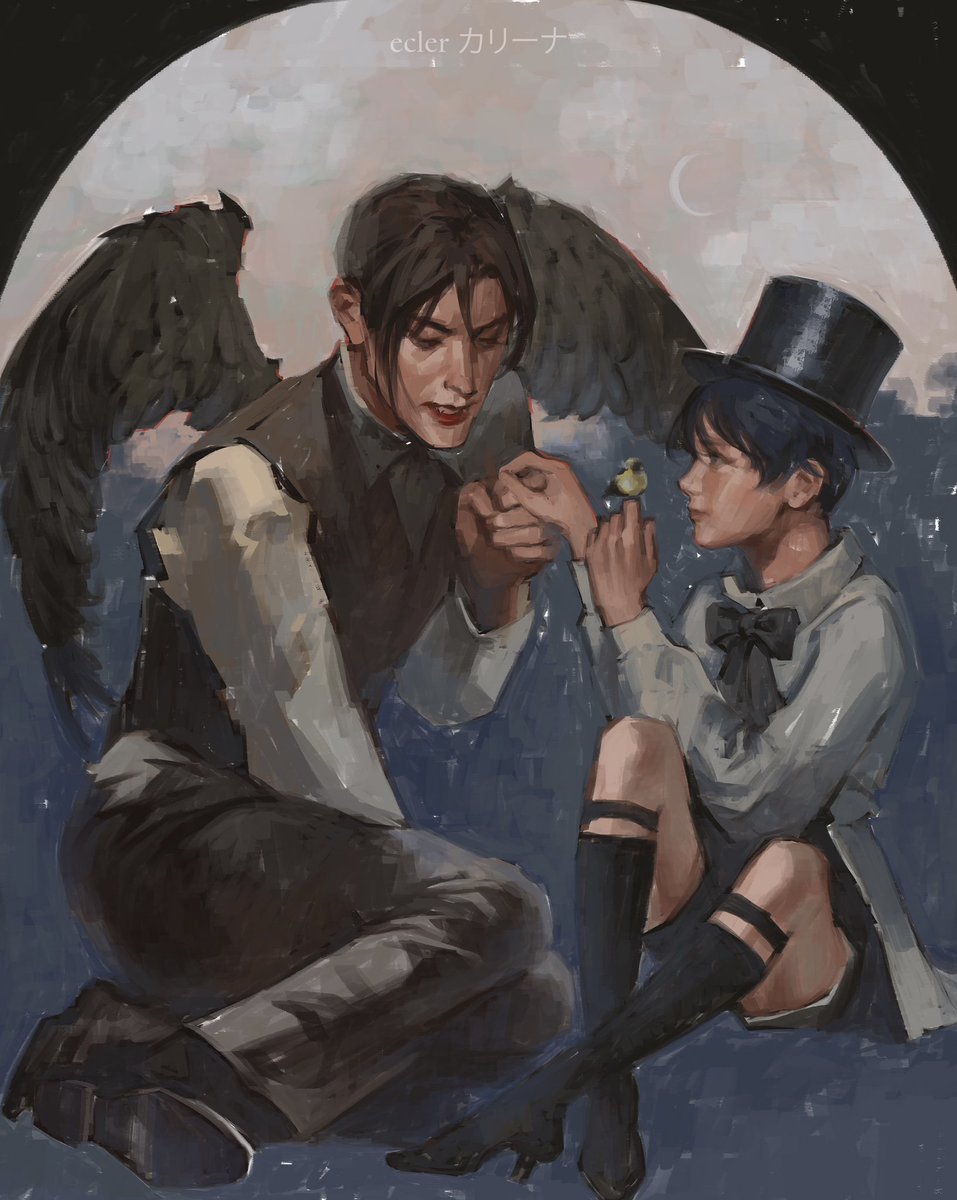 #blackbutler #sebastianmichaelis #CIEL美術部 #ciel #illusrtation #digitalart #kuroshitsuji #sebaciel